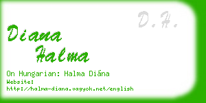 diana halma business card